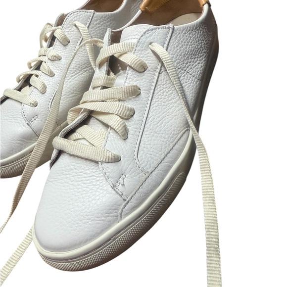 Soludos Ibiza Classic Leather Sneakers – Oasis White (Size 8) - Picture 4 of 16